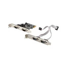 Lanberg PCE-DB9-004 con 4 puertos serie DB9 hembra